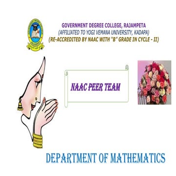 Mathematics Department Power Point Presentation | PPTX