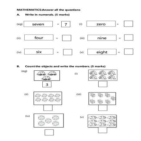 Mathematics diagnostic y1