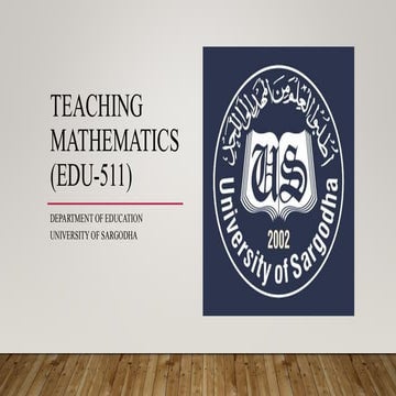 The Mathematics Laboratory - Mathematics Education