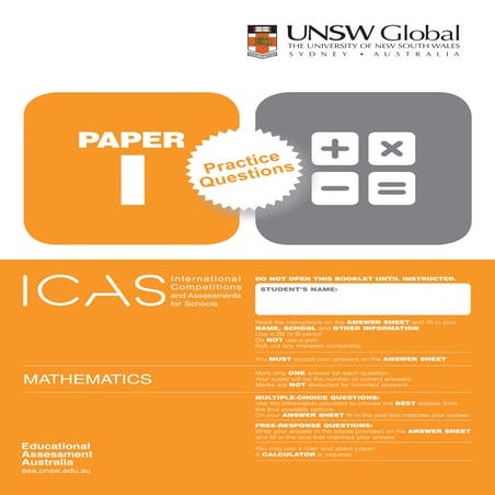 Mathematics paper I