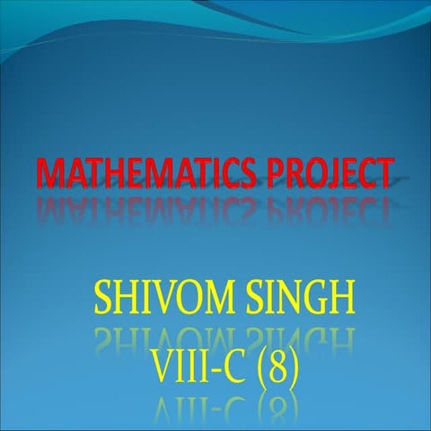 Mathematics project