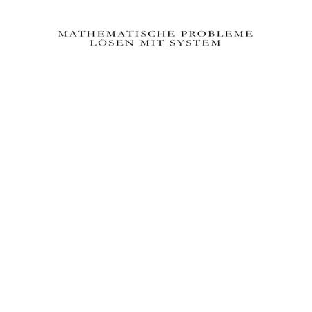 Mathematische Probleme lösen mit System