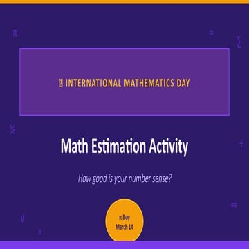 Engaging Math Estimation Activities for International Mathematics Day ...