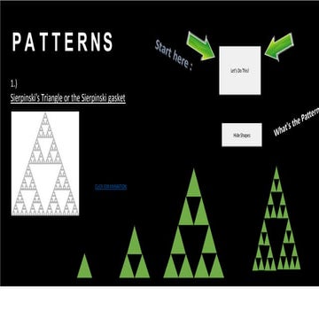 Visualizing the pascal’s triangle | PPTX