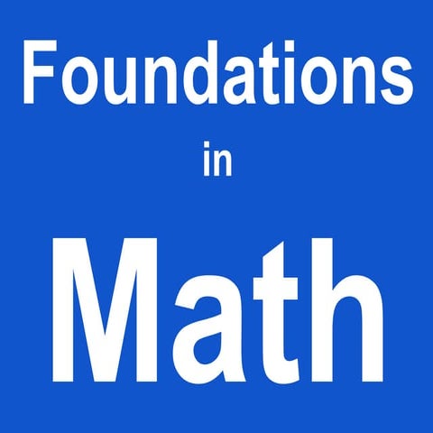 Math Foundations