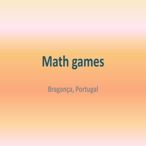Math games Portugal
