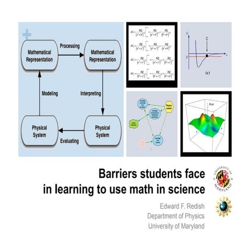 Barriers students face in learning to use math in science