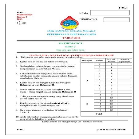 Math k2 spm trial 2013