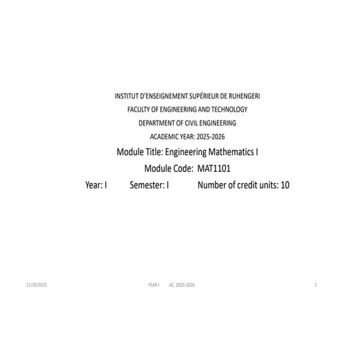 Comprehensive Engineering Mathematics I: Linear Algebra and Matrix ...