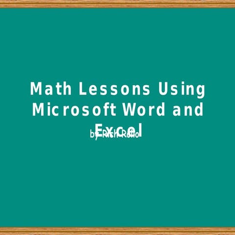 The microsoft excel 2007 | PPT