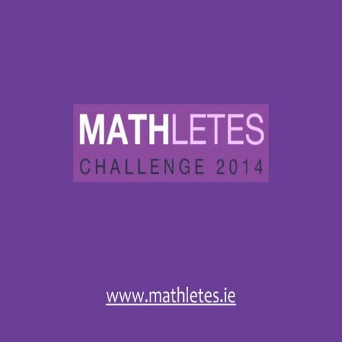MATHletes Challenge 2014: The Launch