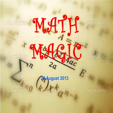 MATH MAGIC