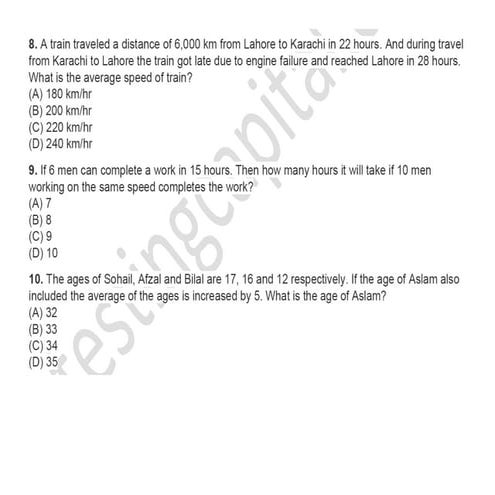 Math mcq