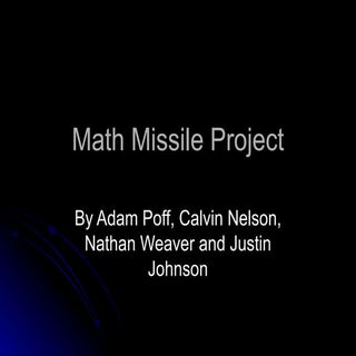 Math Missile Project