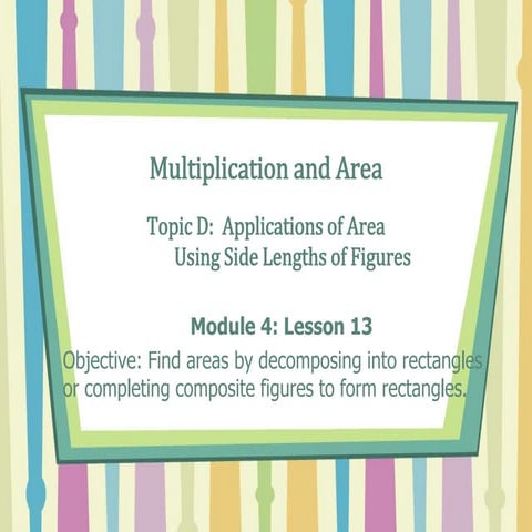 Sample Lesson Plan: Finding the Area of a Composite Figure | PDF