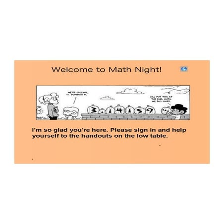 Math Night Fall 2014 | PDF