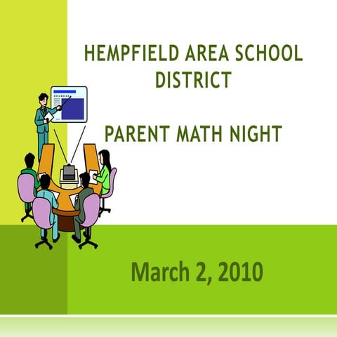 Math night for parents