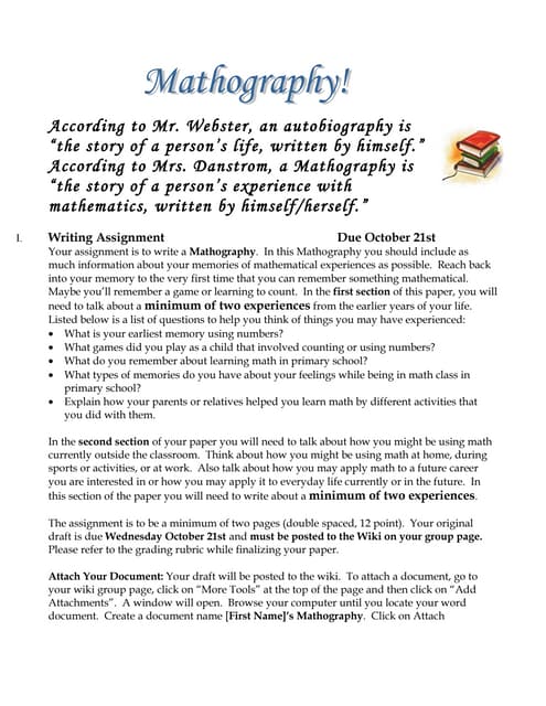 Mathography