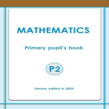 Mathematics Pupils Book 2 for CBC Rwanda