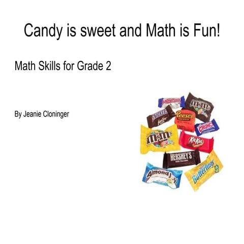 Candy is Sweet and Math is Fun ppt.