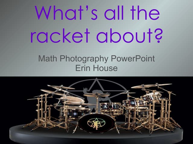 Math photography power point