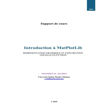 Introduction complète à MatPlotLib : Fondamentaux, Graphiques 2D et Visualisation 3D en Python