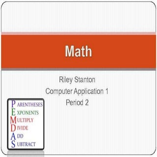 Riley Stanton Math PP
