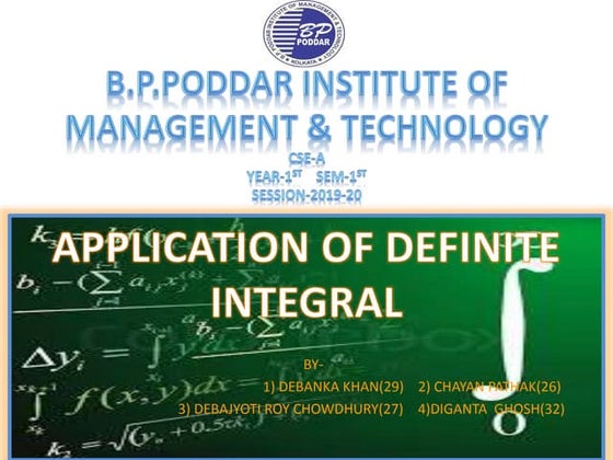 Presentation on Numerical Integration | PPT