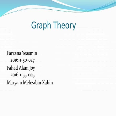 GRAPH THEORY | PPTX