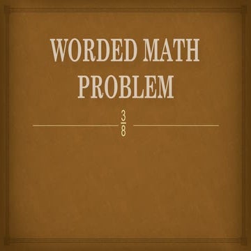 Comprehensive Guide to Solving Worded Math Problems with Equations and ...