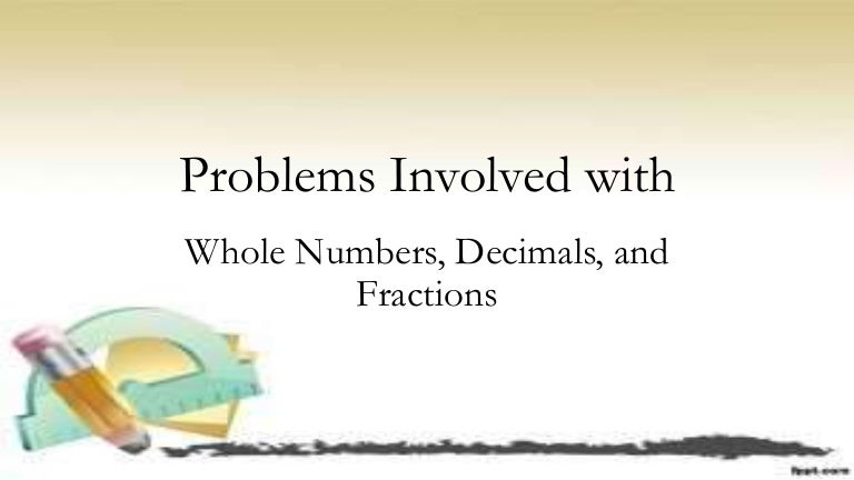 Problms Involved With Real Numbers