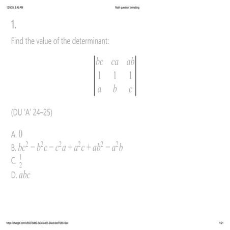 Math question formatting.pdfMatrix dhaka university questions | PDF