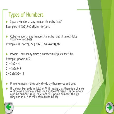 Maths Unit 2 REvision