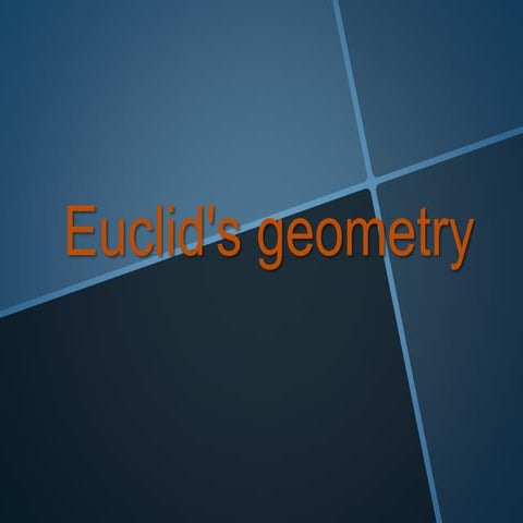 EUCLID'S GEOMETRY | MATHS