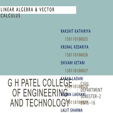 system of non-linear equation (linear algebra & vector calculus)