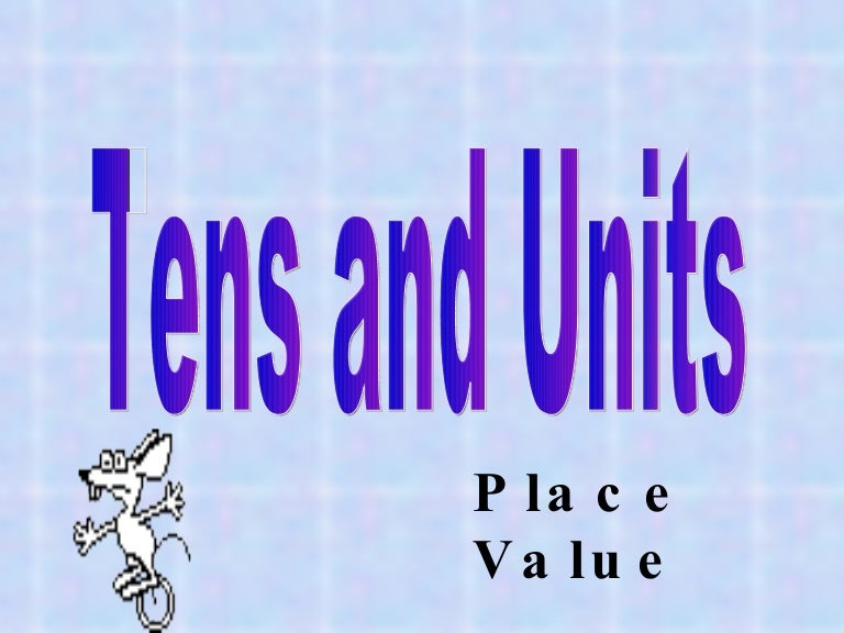 Hundreds, Tens and Units