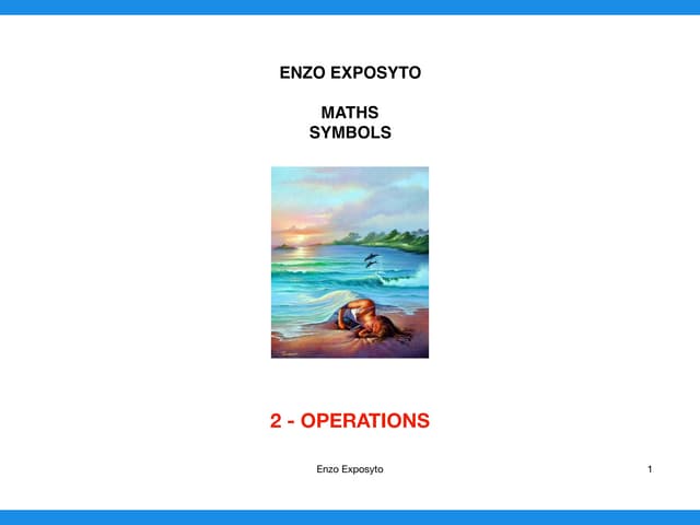 MATHS SYMBOLS - INVERSE OPERATIONS