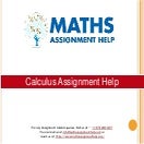 Calculus Homework Help