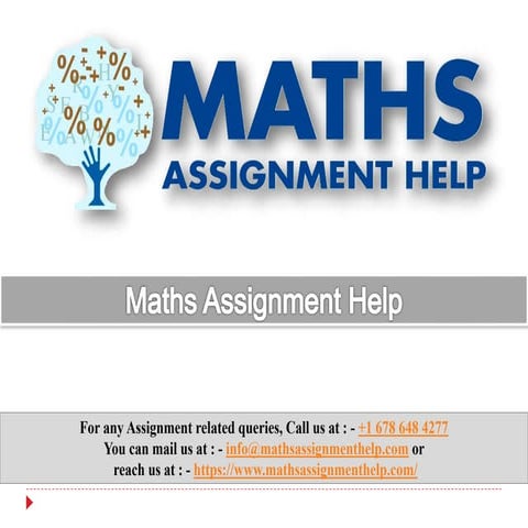 Maths Assignment Help