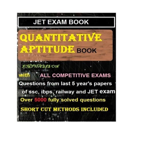 JET Exam Quantitative Aptitude book