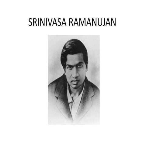 PPT ON Srinivasa ramanujan | PPTX