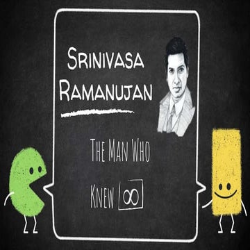 Maths day or Srinivasa Ramanujan PPT