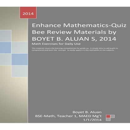 Math six reviewer 2014 by aluan