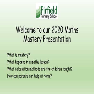 Maths Mastery Presentation 2020.ppt