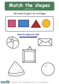 identify and colour the shapes maths worksheets for kids