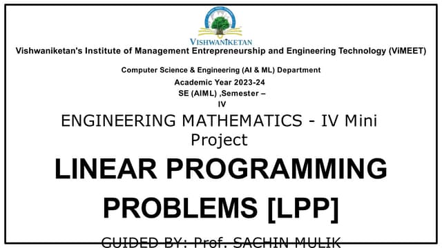 Maths mini project for sem3 ,maths last moment