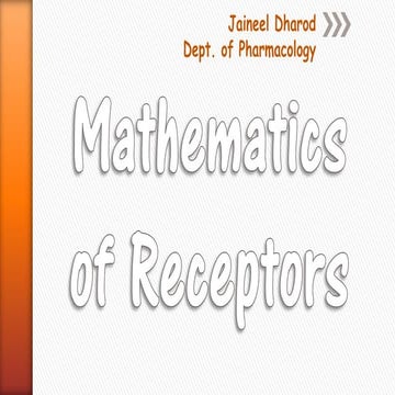 Maths of receptor