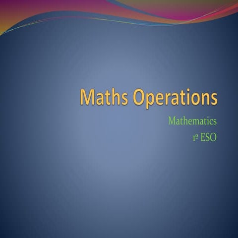 Maths operations