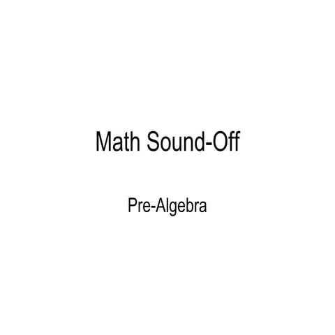 5th Grade Mental Math III | PPTX