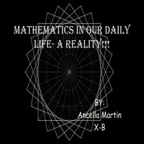Mathematics in our daily life